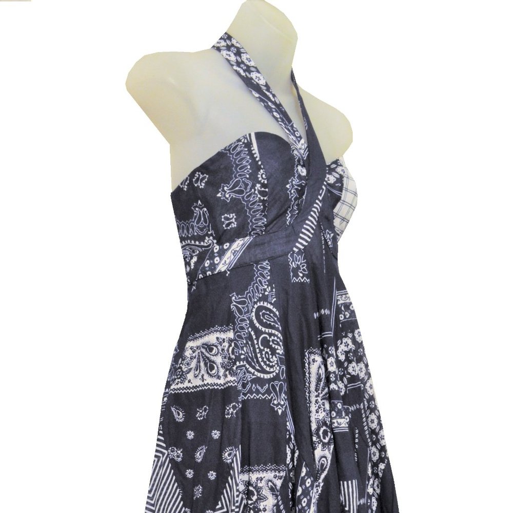 ~SOLD~ MCQUEEN Bandana Patchwork McQ Punk Dress - Picture 3 of 7